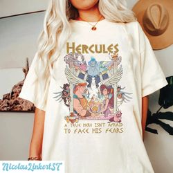 vintage hercules shirt, disney hercules 1977 comfort colors shirt, hercules megara hades, disneyworld shirt, disney fami
