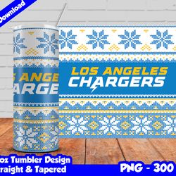 Chargers Tumbler Design PNG, 20oz Skinny Tumbler Sublimation Template, Chargers Tumbler Straight and Tapered Design,