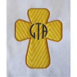Cross1 Applique Embroidery Designs - 4 Sizes - Custom Designs Welcome