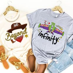 disney shirt, disney toy story shirts, toy story to infinity and beyond, disney matching couple shirts, disney valentine