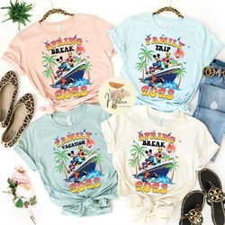 disney spring break 2023 shirt, mickey and friends shirt , disney family vacation 2023, disney cruise summer shirt, disn