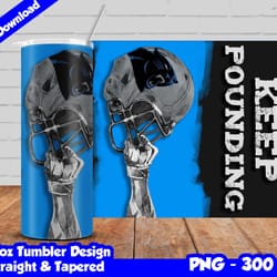 panthers tumbler design png, 20oz skinny tumbler sublimation template, panthers tumbler straight and tapered design,
