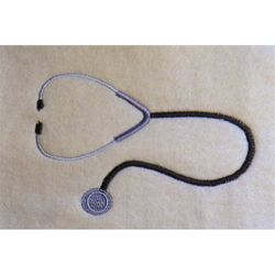 stethoscope embroidery design - 2 sizes
