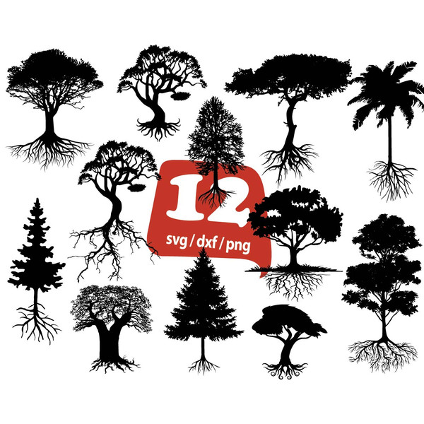 Tree With Roots SVG Bundle, Roots SVG, Tree of Life SVG, Our - Inspire ...