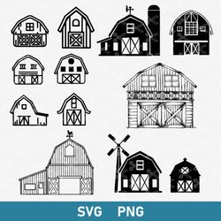 Barn Bundle Svg, Barn Svg, Farm Svg, Barn Farmhouse Svg, Farming Svg, Png Digital File