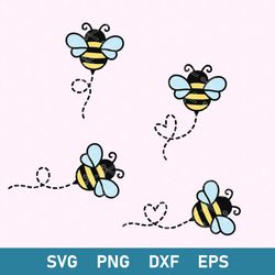 bee honey heart bundle svg, bee honey svg, bee heart svg, png dxf eps digital file