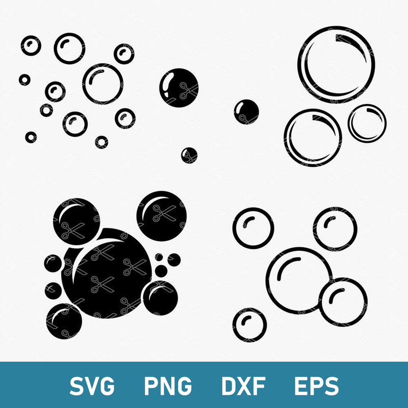Bubbles Bundle Svg, Bubbles Svg, Soap Bubbles Svg, Png Dxf Eps Digital File.jpg