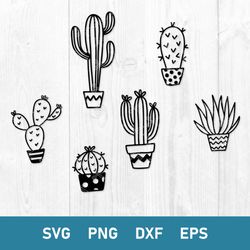 bundle cactus svg, cactus svg, succulent svg, png dxf eps file