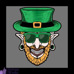 leprechaun head patricks day svg, patrick svg, lucky svg, irish svg, st patricks svg