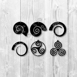 earring spiral bundle svg, earring spiral svg, earring spiral clipart, earring spiral cricut svg, instant download