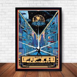 the fifth element movie poster canvas wall art home decor (no frame)