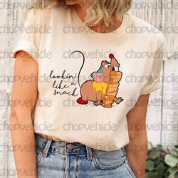 lookin' like a snack shirt, gus gus shirt, disney cinderella shirt, disney snacks, disneyland trip shirt, disney family