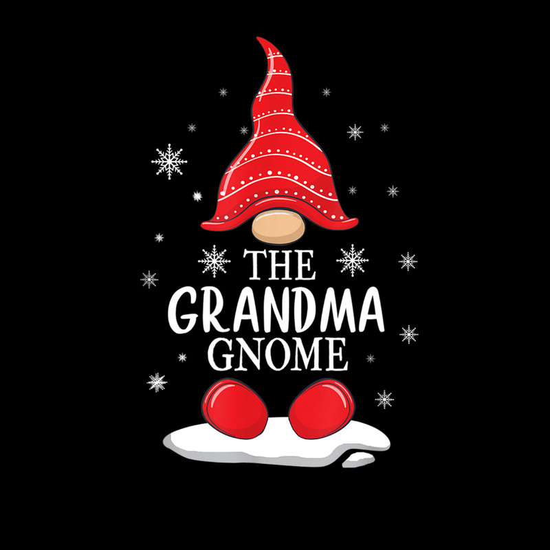 The Grandma Gnome Matching Family Christmas Pajamas Costume T-Shirt.jpg