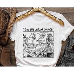 the skeleton dance fall autumn horror spooky season costume vintage t-shirt disney trip 2023 sweatshirt hoodie vacation
