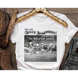the silly symphony skeleton dance 1929 autumn spooky season vintage t-shirt disney trip 2023 sweatshirt hoodie vacation