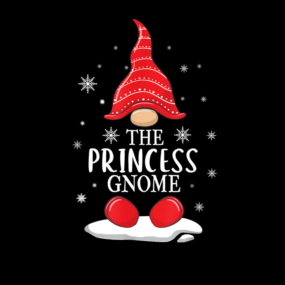 The Princess Gnome Matching Family Christmas Pajamas Costume T-Shirt.jpg