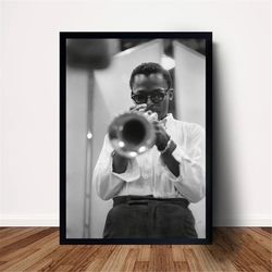 miles davis music poster canvas wall art home decor (no frame)