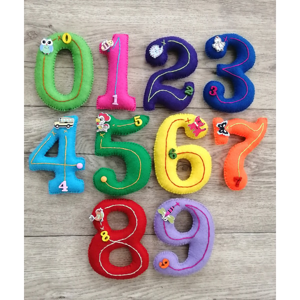 Soft Numbers Soft Number set for kids Large numbers 0-9 Learning to count | Inspire ...