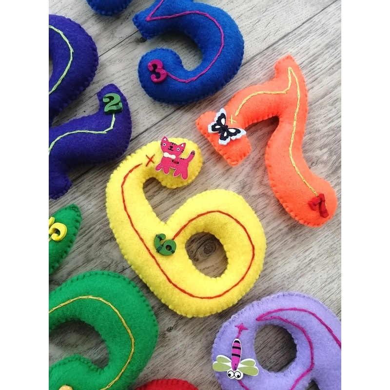 Soft Numbers Soft Number set for kids Large numbers 0-9 Learning to count | Inspire ...