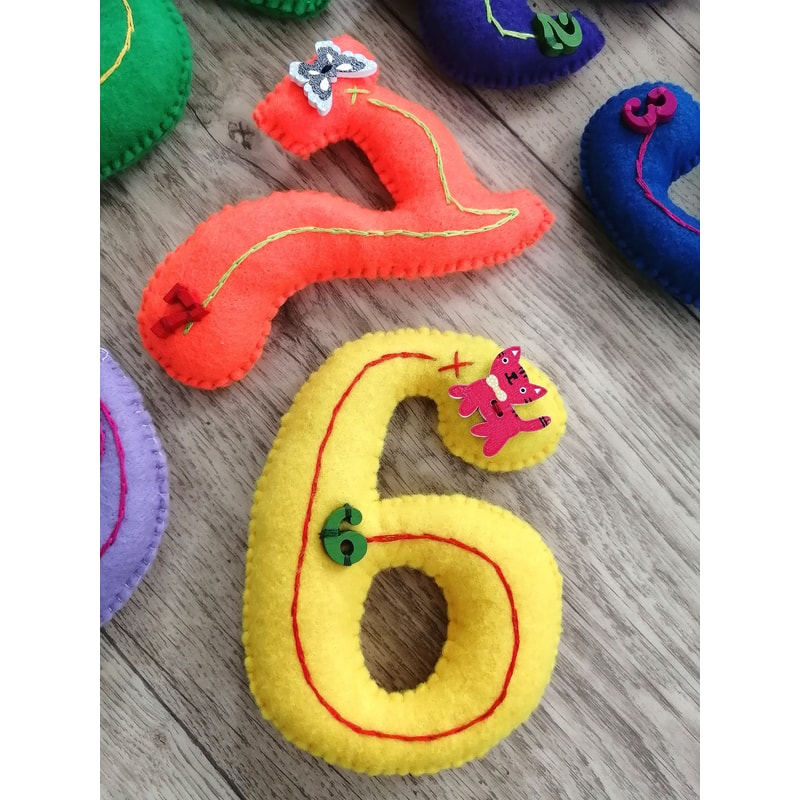 Soft Numbers Soft Number set for kids Large numbers 0-9 Learning to count | Inspire ...
