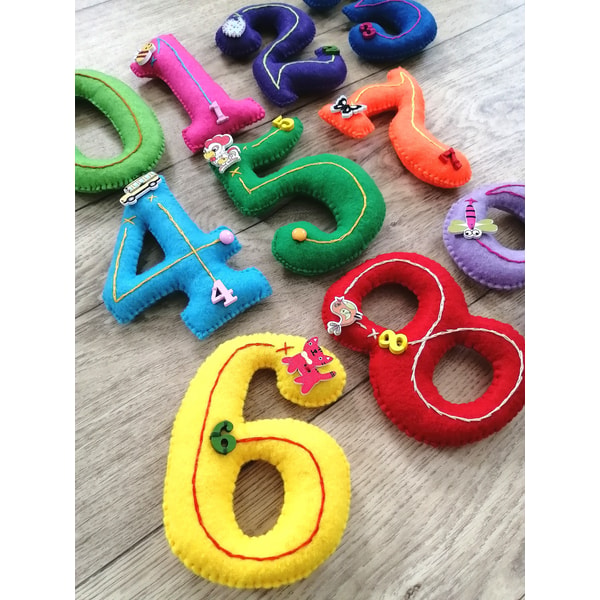 Soft Numbers Soft Number set for kids Large numbers 0-9 Learning to count | Inspire ...