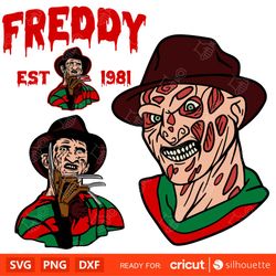 Freddy Krueger Face bundle, Never Sleep Again Svg, Nightmare on Elm Street Svg, Horror Movie Halloween Svg