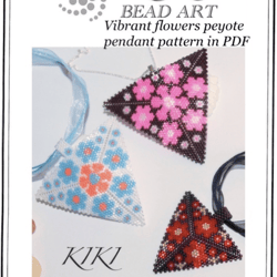 peyote pattern peyote triangle pattern peyote pendant pattern flowery pendants peyote pendant patterns in hot colours