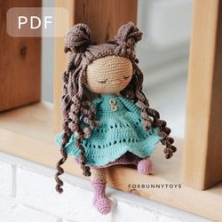 Amigurumi doll Mila crochet PDF pattern