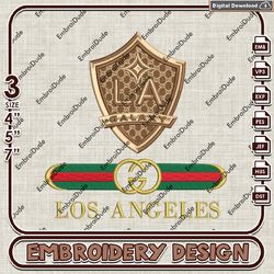 MLS LA Galaxy Embroidered Gucci Embroidery Design, MLS LA Galaxy Embroidery Files, MLS Team Embroidery,Digital Download