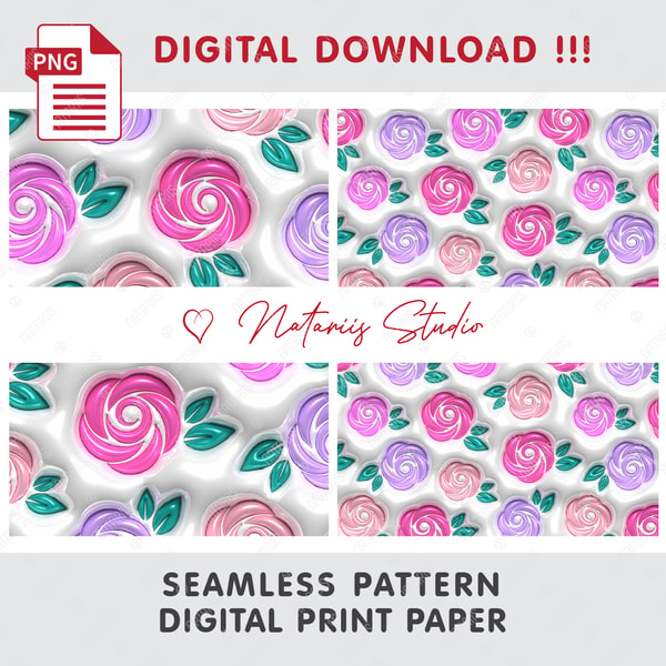 Seem Less Barbie Pattern Seamless Tileable Pattern Barbie Style 3D Inflated Puff - Inspire Uplift