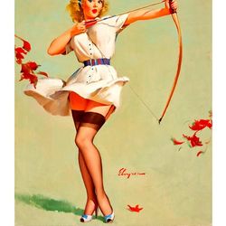 vintage pin up girl - cross stitch pattern counted vintage pdf - 111-463
