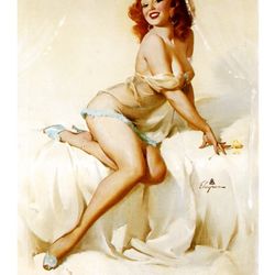Vintage Pin Up Girl - Cross Stitch Pattern Counted Vintage PDF - 111-469