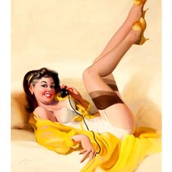 Vintage Pin Up Girl - Cross Stitch Pattern Counted Vintage PDF - 111-471