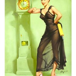Vintage Pin Up Girl - Cross Stitch Pattern Counted Vintage PDF - 111-488