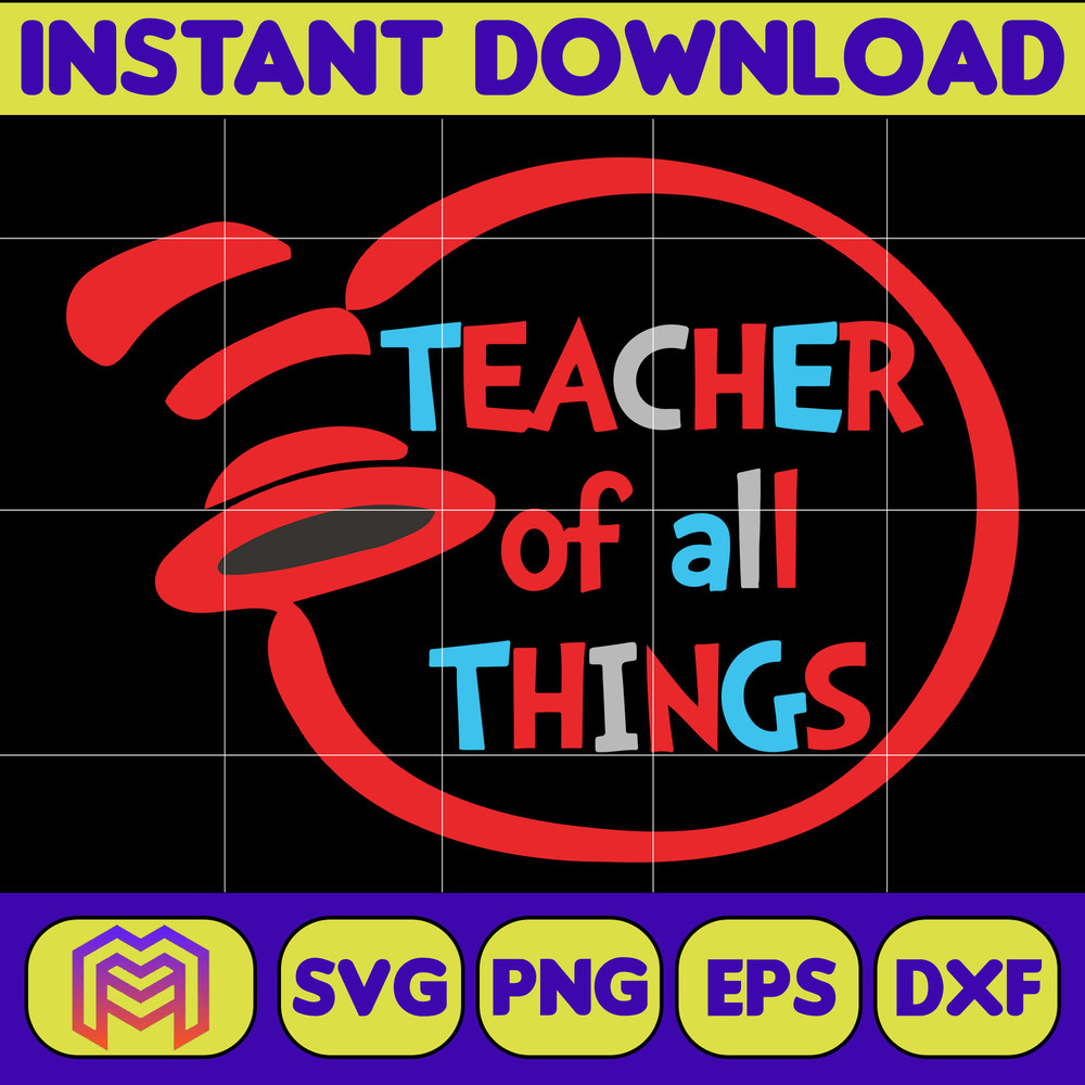 Dr Seuss Svg, Cat In The Hat SVG, Dr Seuss Hat SVG, Green Eggs And Ham Svg, Dr Seuss for Teachers Svg, Cricut, Thing Svg (225).jpg