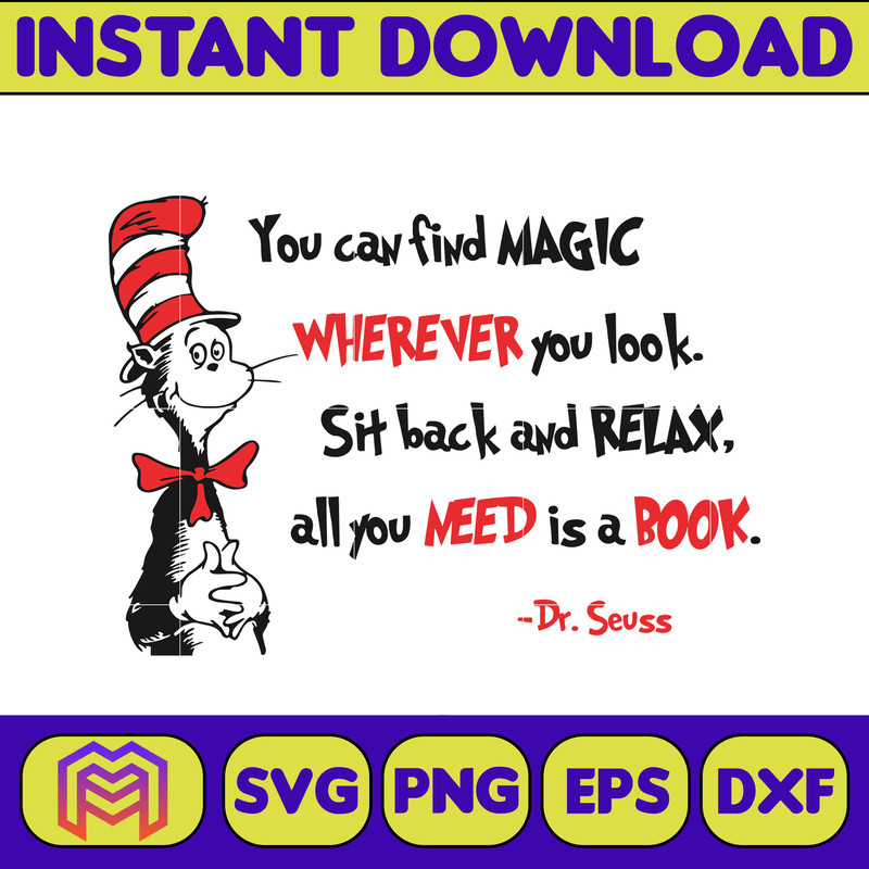 Dr Seuss Svg, Cat In The Hat SVG, Dr Seuss Hat SVG, Green Eggs And Ham Svg, Dr Seuss for Teachers Svg, Cricut, Thing Svg (233).jpg