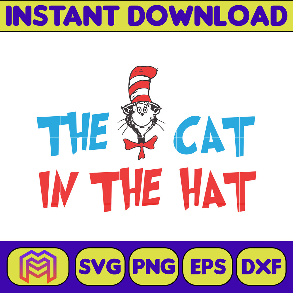 Dr Seuss Svg, Cat In The Hat SVG, Dr Seuss Hat SVG, Green Eggs And Ham Svg, Dr Seuss for Teachers Svg, Cricut, Thing Svg (235).jpg