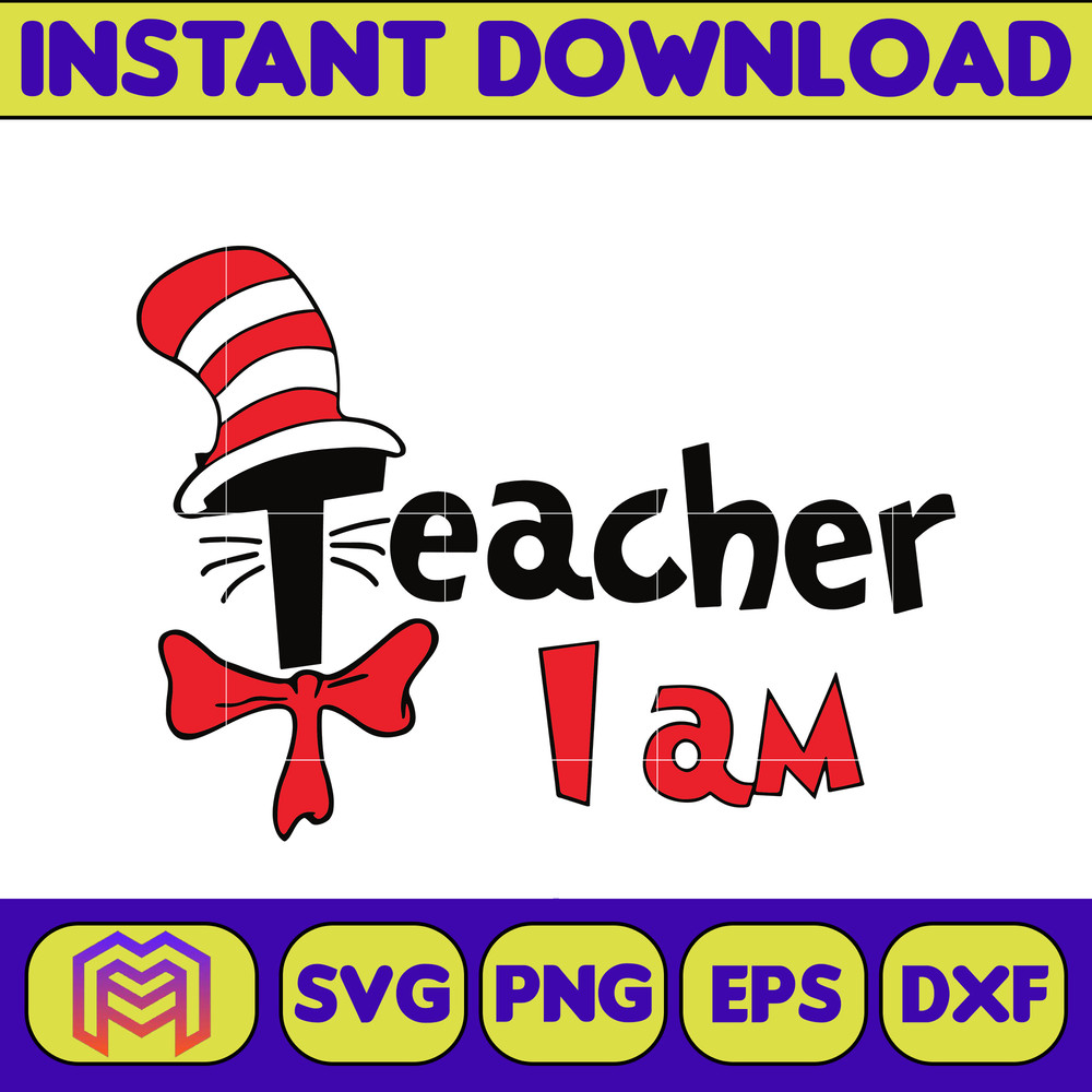 Dr Seuss Svg, Cat In The Hat SVG, Dr Seuss Hat SVG, Green Eggs And Ham Svg, Dr Seuss for Teachers Svg, Cricut, Thing Svg (244).jpg