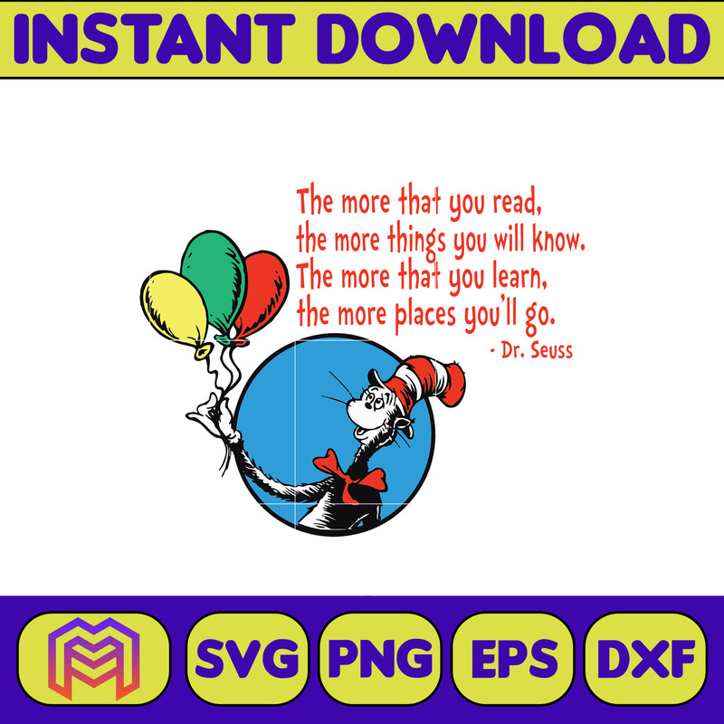 Dr Seuss Svg, Cat In The Hat SVG, Dr Seuss Hat SVG, Green Eggs And Ham Svg, Dr Seuss for Teachers Svg, Cricut, Thing Svg (324).jpg