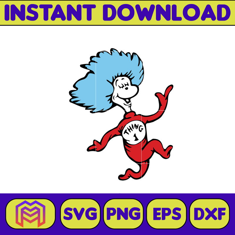 Dr Seuss Svg, Cat In The Hat SVG, Dr Seuss Hat SVG, Green Eggs And Ham Svg, Dr Seuss for Teachers Svg, Cricut, Thing Svg (357).jpg