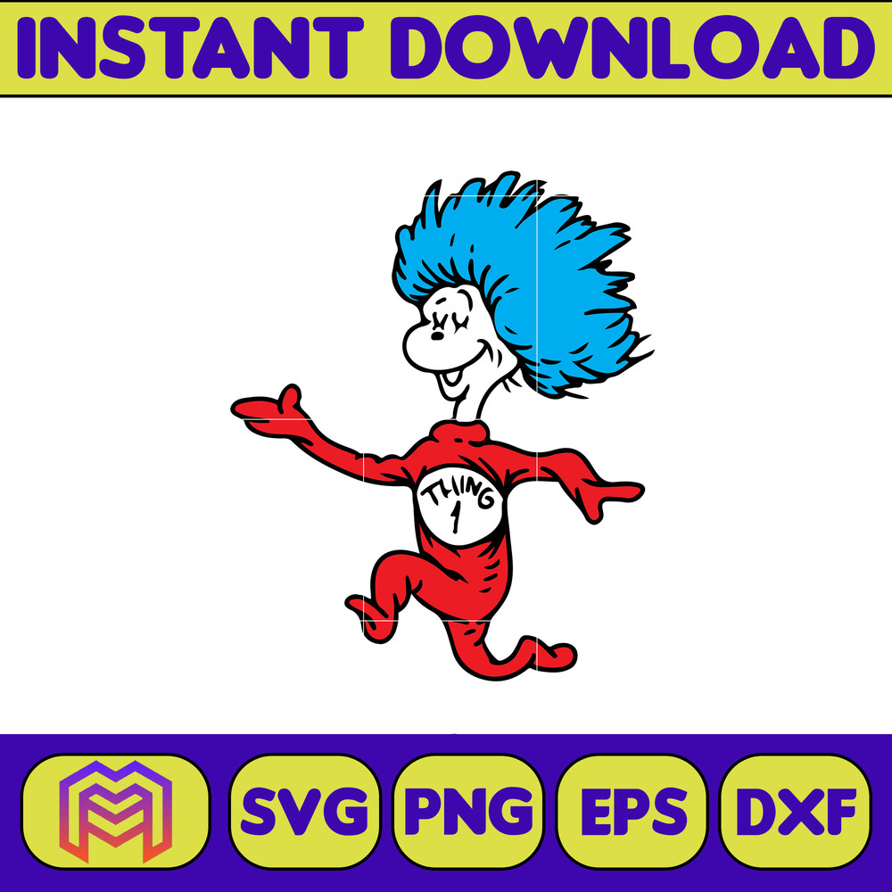 Dr Seuss Svg, Cat In The Hat SVG, Dr Seuss Hat SVG, Green Eggs And Ham Svg, Dr Seuss for Teachers Svg, Cricut, Thing Svg (403).jpg