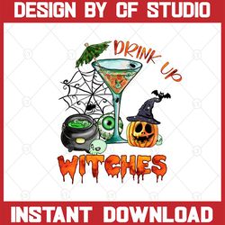 drink up witches png, funny halloween hat drink up witches png, witch hat, halloween wine png