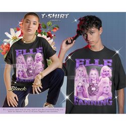 elle fanning vintage shirt | elle fanning homage tshirt | elle fanning fan tees | elle fanning retro 90s sweater | elle