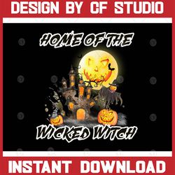 home of the wicked witch and her little monsters png | halloween design png sublimation