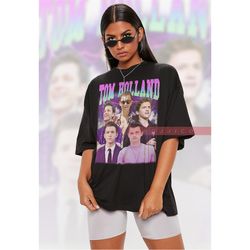 retro tom holland vintage shirt | tom holland homage tshirt | tom holland fan tees | tom holland retro 90s sweater | tom