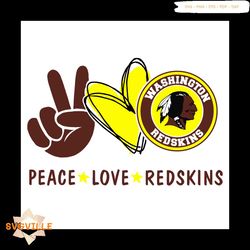 Peace Love Washington Redskins Svg, Trending Svg, Peace Svg