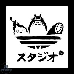 aididas logo anime characters svg, trending svg, my neighbor totoro svg