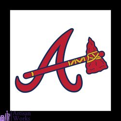 atlanta braves primary logo svg, sport svg, atlanta braves svg