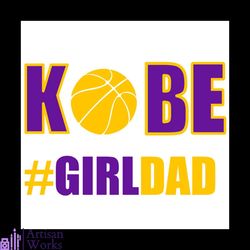 kobe girldad kobe bryant basketball svg, sport svg, kobe bryant svg