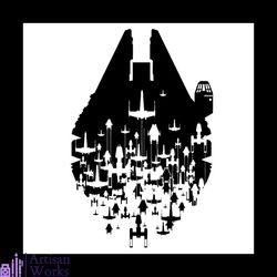 millennium falcon ships svg, disney svg, millennium falcon svg, corellia han solo svg